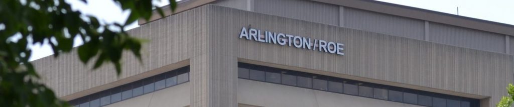 the outside of the Arlington/Roe building