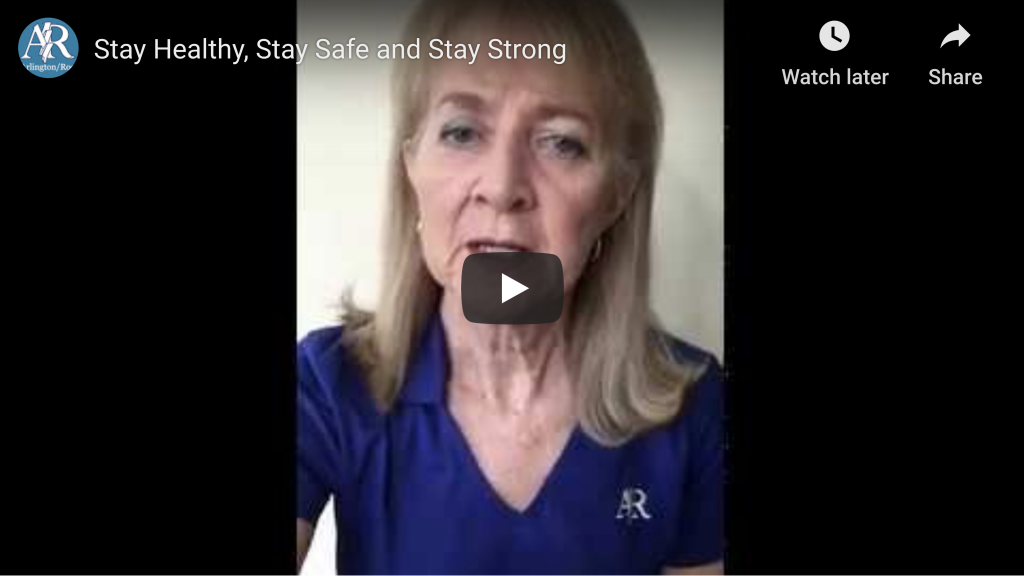 Still screen of video where a person is talking