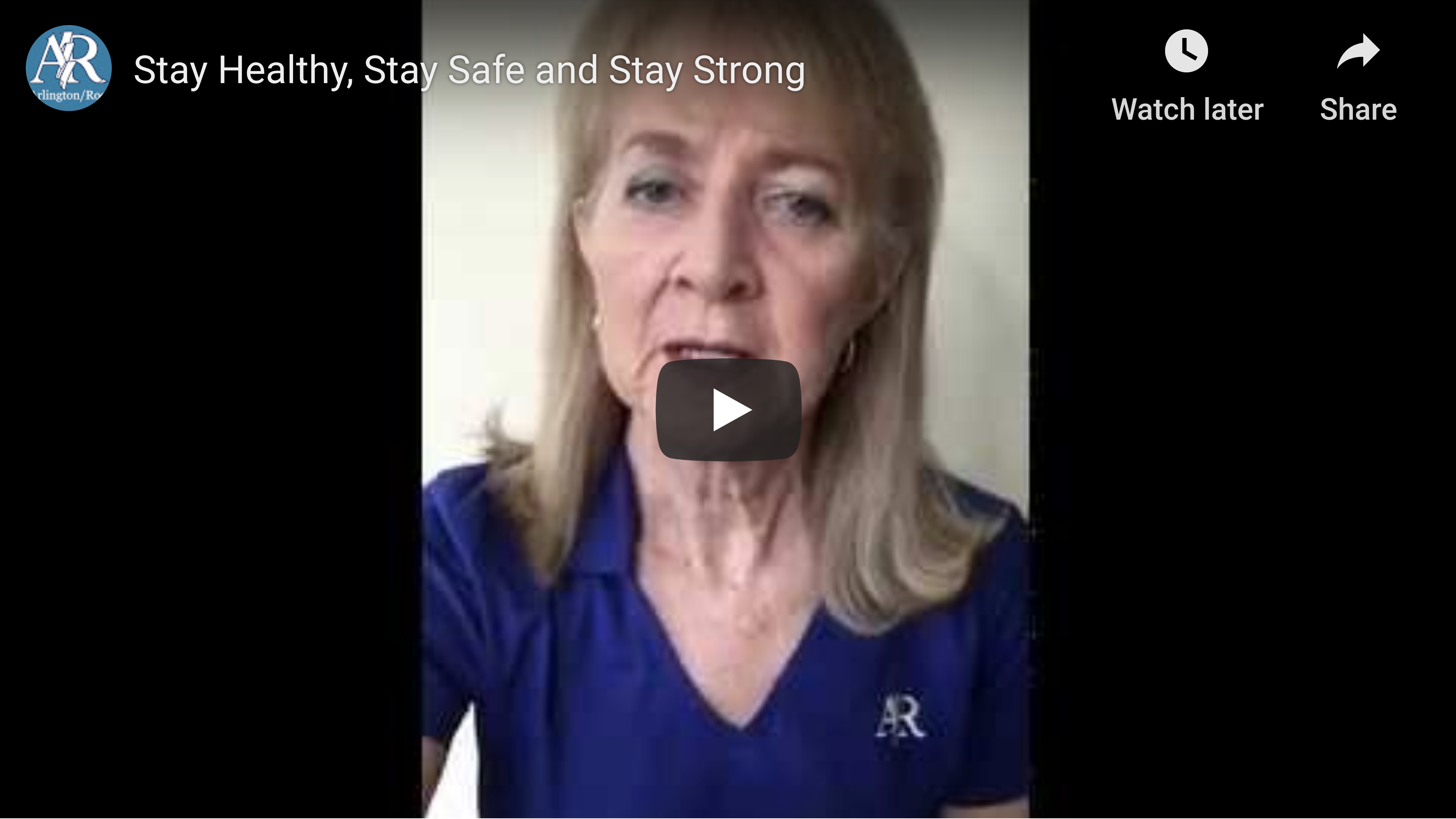 Still screen of video where a person is talking